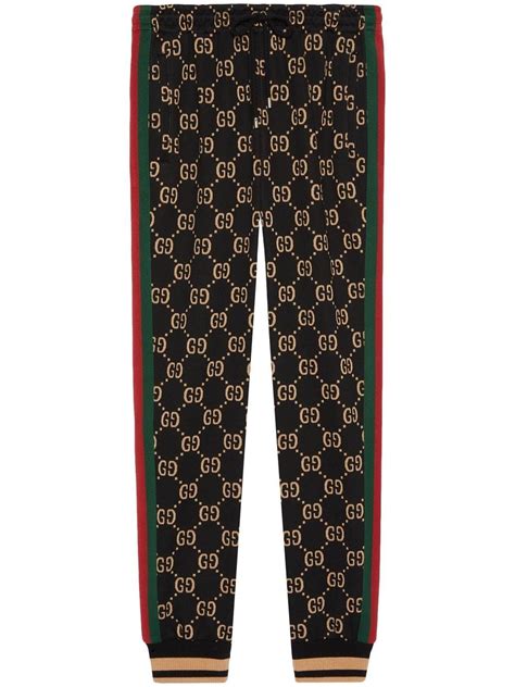 cheap gucci brown gg pants|farfetch gucci pants.